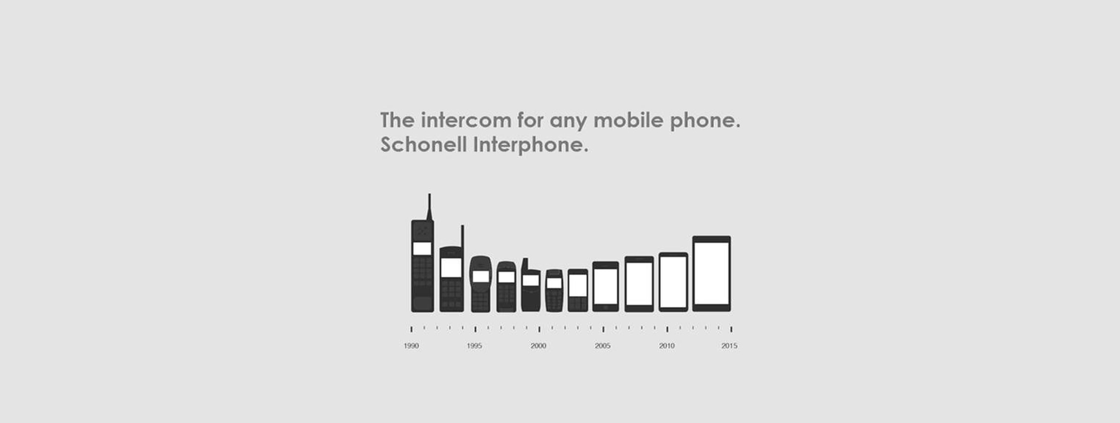 The intercom for any mobile phone: Schonell Interphone