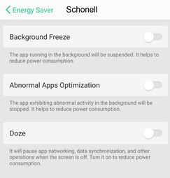Oppo Settings : Schonell App