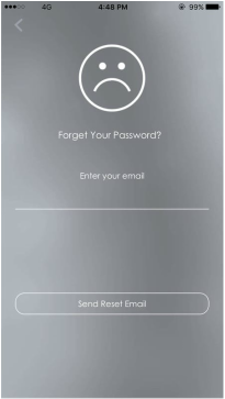 App- Forgot Password screenshot