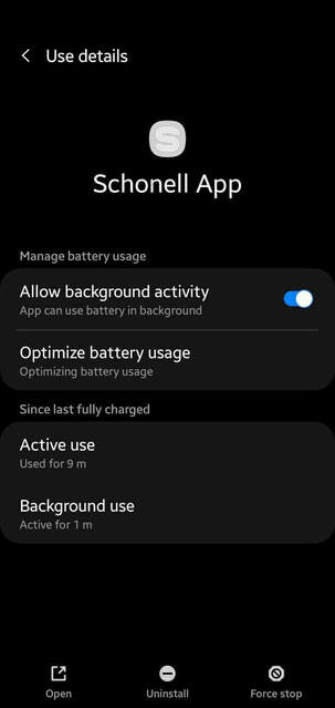 Schonell App Settings 1 | Google Play | Android