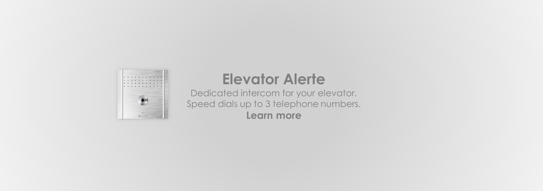 Elevator Alerte: Elevator intercom system | Audio | Backup | Analog | IP | Lift | Communication